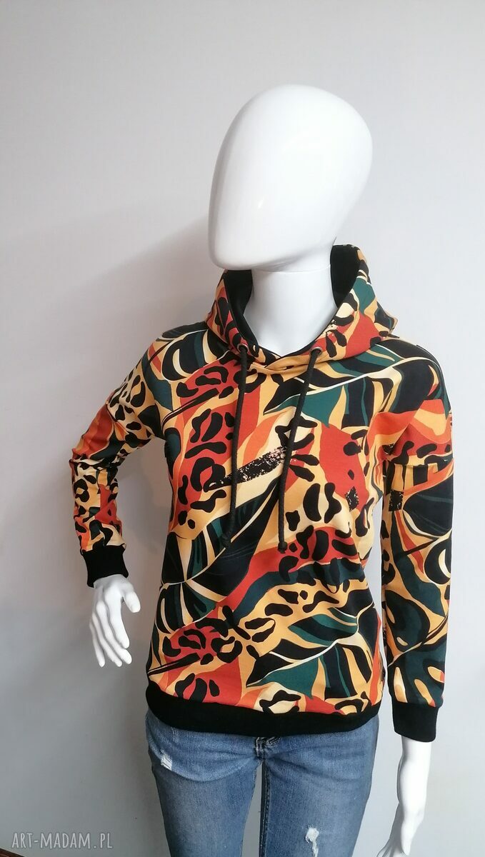 Bluza damska z kapturem Panterka