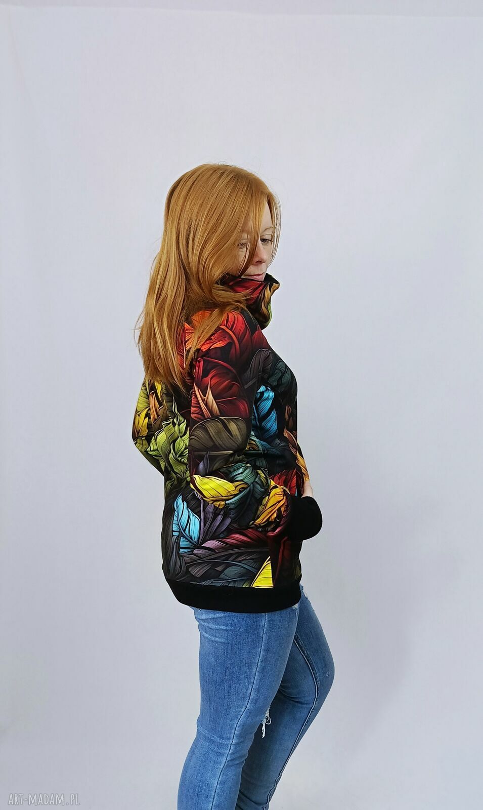 Bluza damska z kominem Immerse of Autumn - na jesień