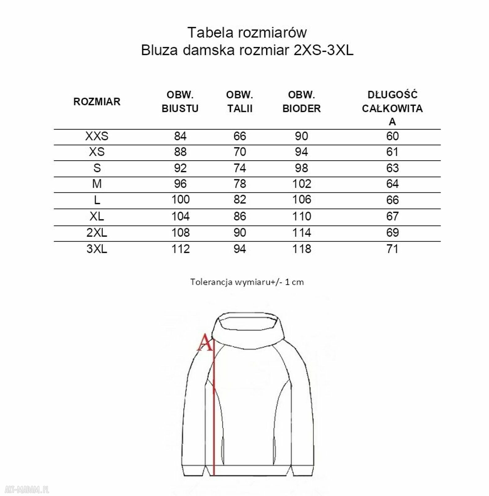 Ręczna bluza damska z kominem w fioletowych falach - Oeko-Tex
