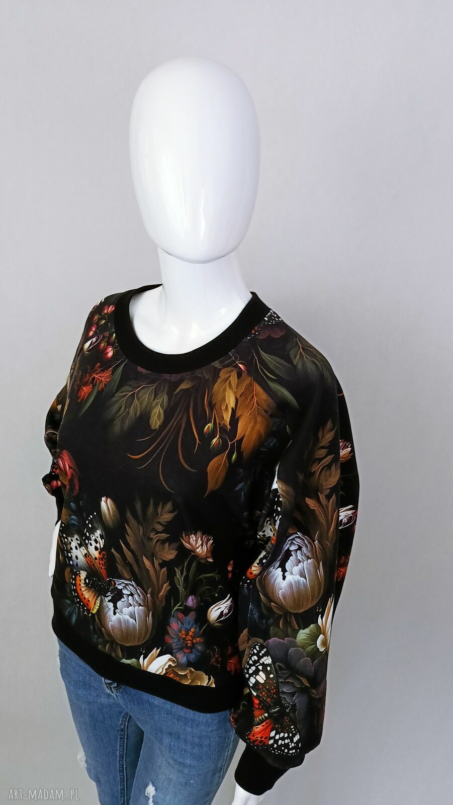 Bluza damska LOVA GARDEN - Zielona Nitka (handmade)