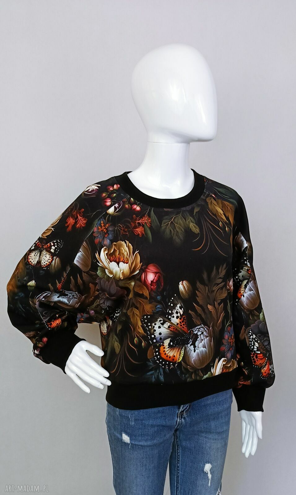 Bluza damska LOVA GARDEN - Zielona Nitka (handmade)