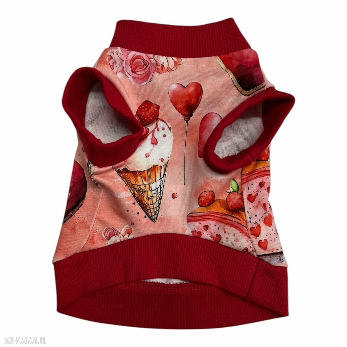 Bluza dla psa XXS Sweet Love - romantyczna i wygodna