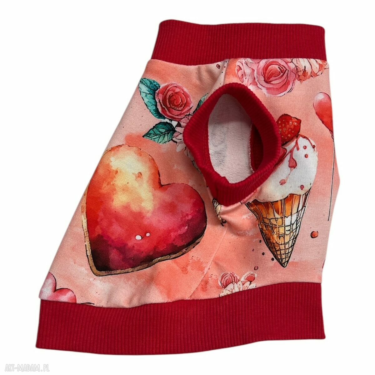 Bluza dla psa XXS Sweet Love - romantyczna i wygodna