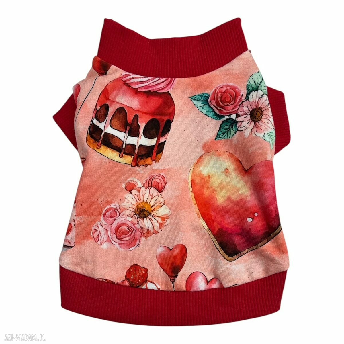 Bluza dla psa XXS Sweet Love - romantyczna i wygodna