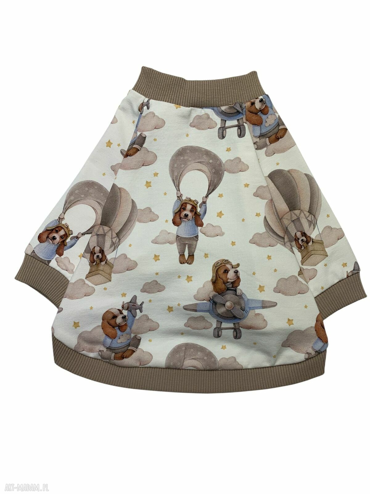 Bluza dla psa PIES W BALONIE z raglanowym rękawem - rozmiar L