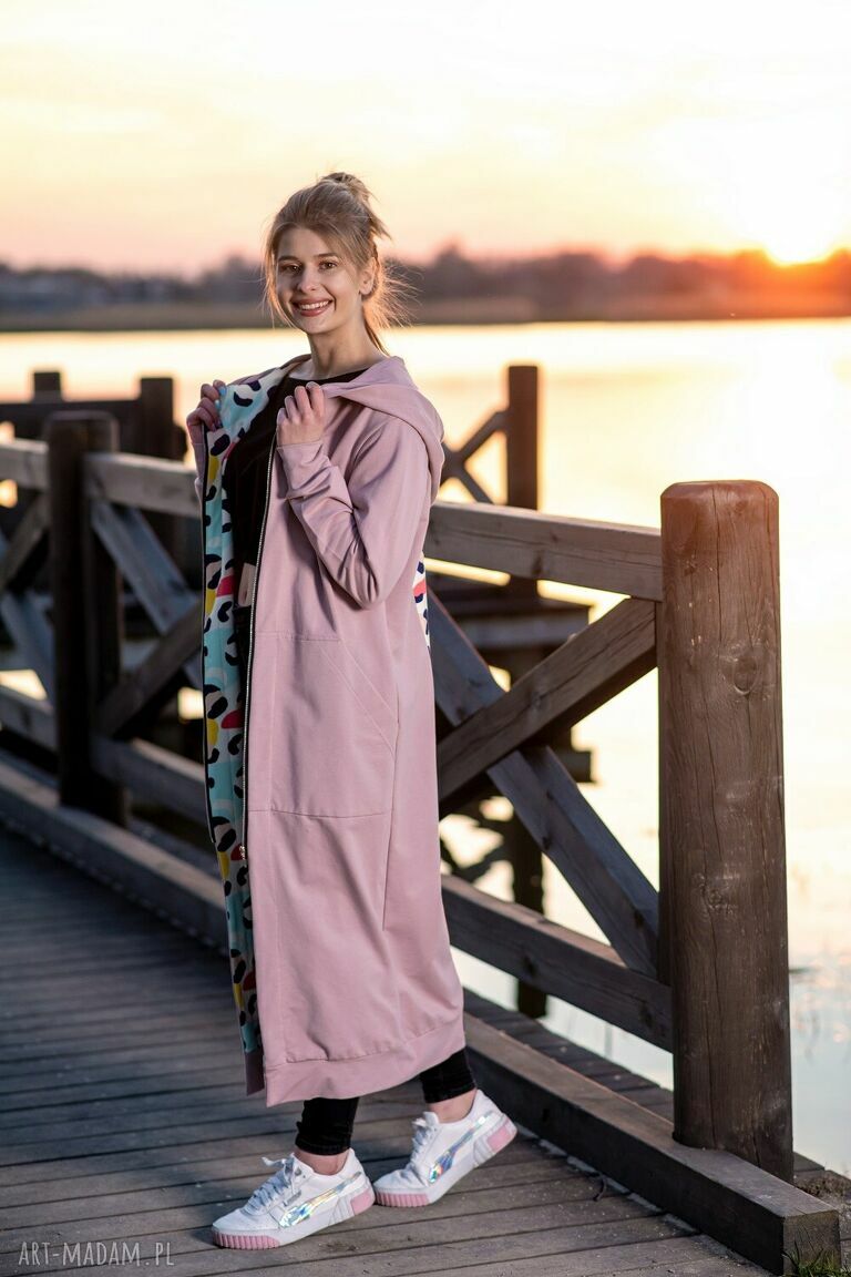 Bluza dresowa Light Nepal - długa narzutka z lekkiej dresówki