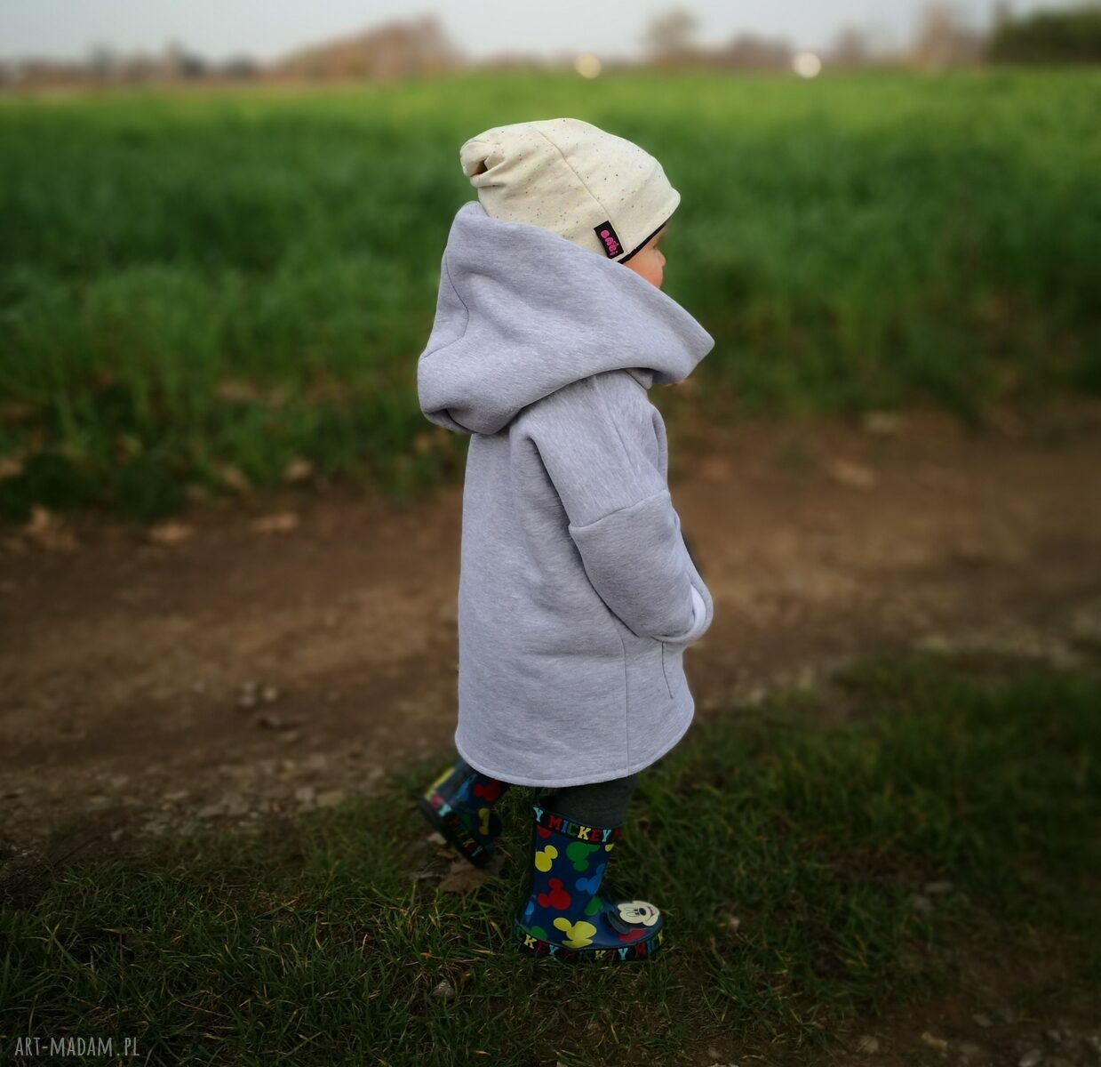 NavahoClothing: bluza dziecięca - płaszczyk/kurtka z kapturem i dużą kieszenią
