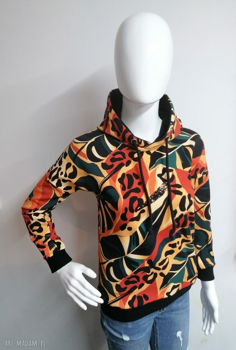 Bluza damska z kapturem Panterka