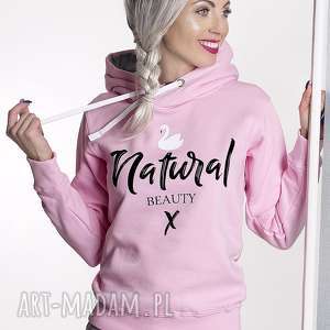 bluza natural beauty róż - różowe bluzy