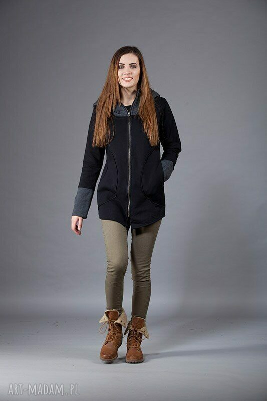 Bluza Saloni Long z kapturem