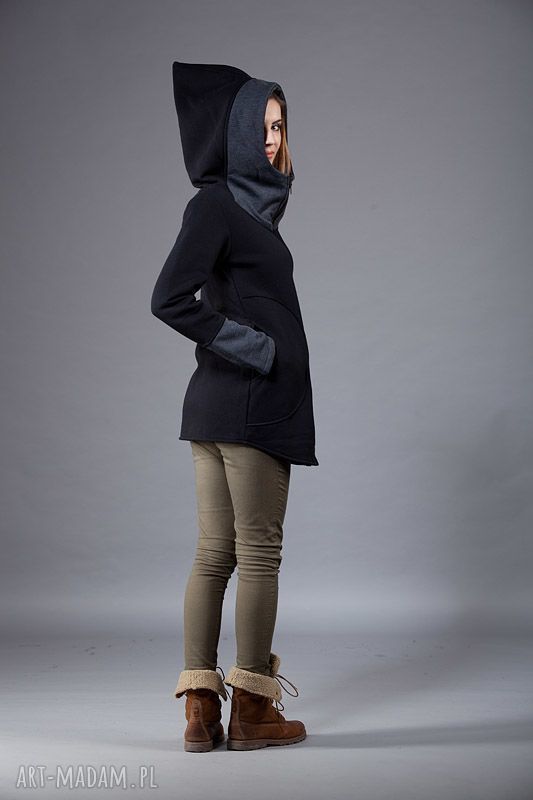 Bluza Saloni Long z kapturem
