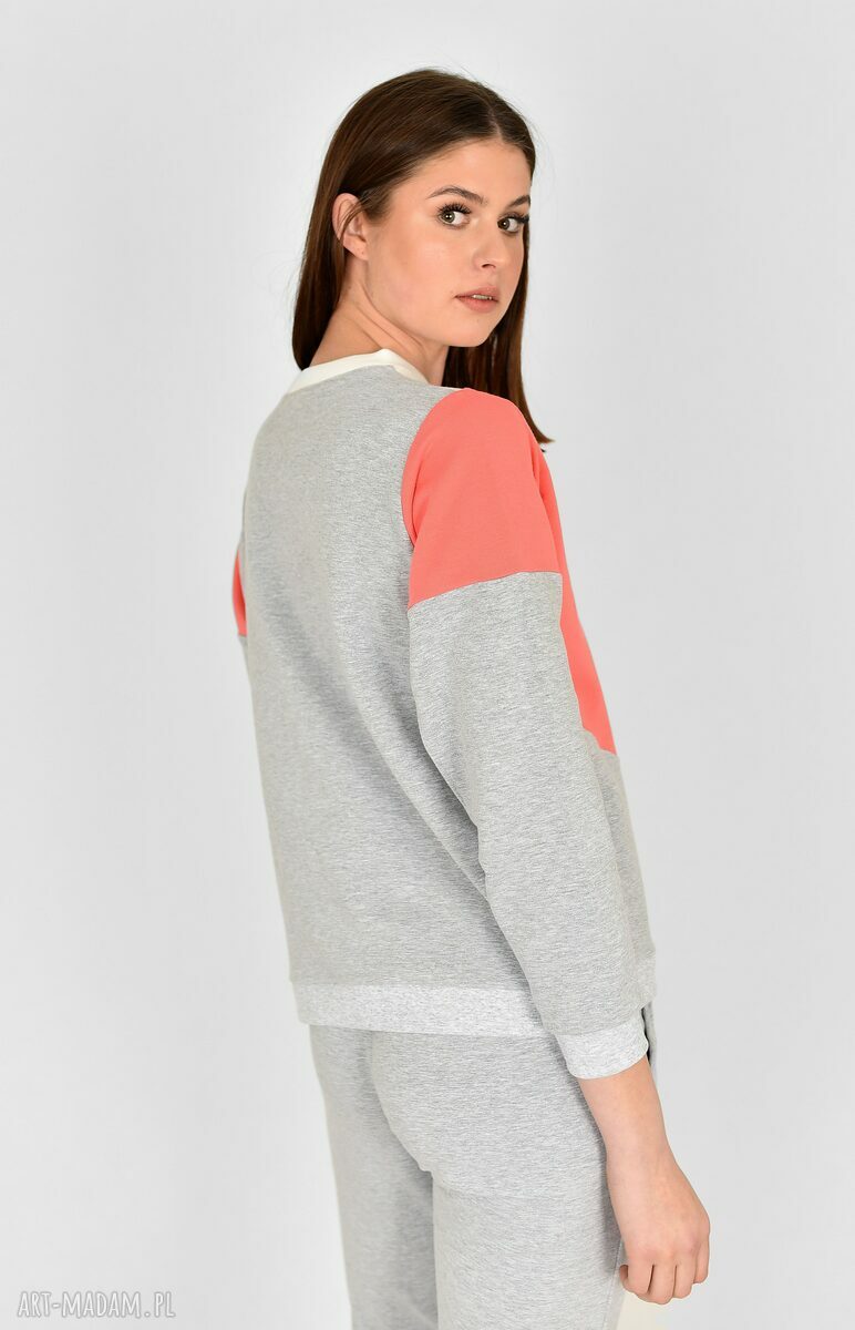 Bluza Wirginia Szara - ręcznie szyta bluza damska z wełny OEKO-TEX