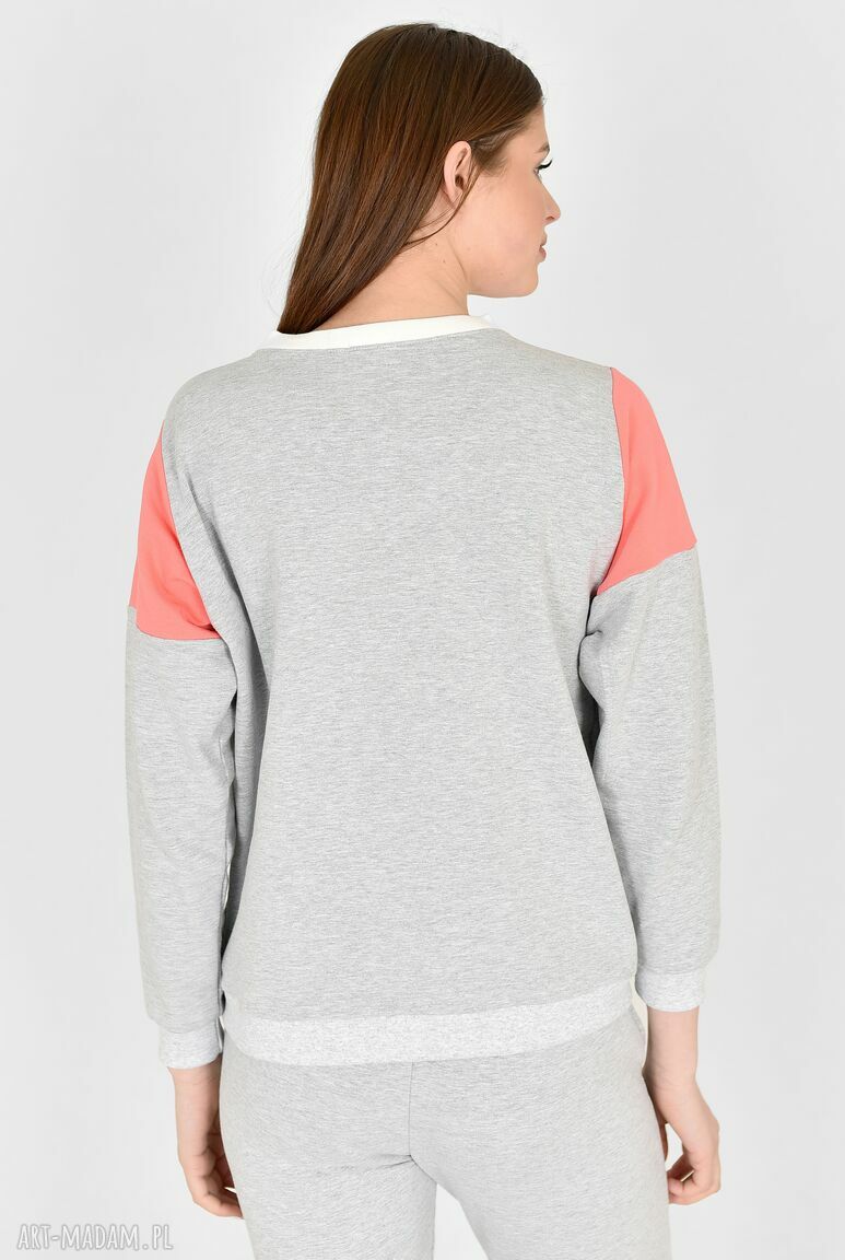 Bluza Wirginia Szara - ręcznie szyta bluza damska z wełny OEKO-TEX