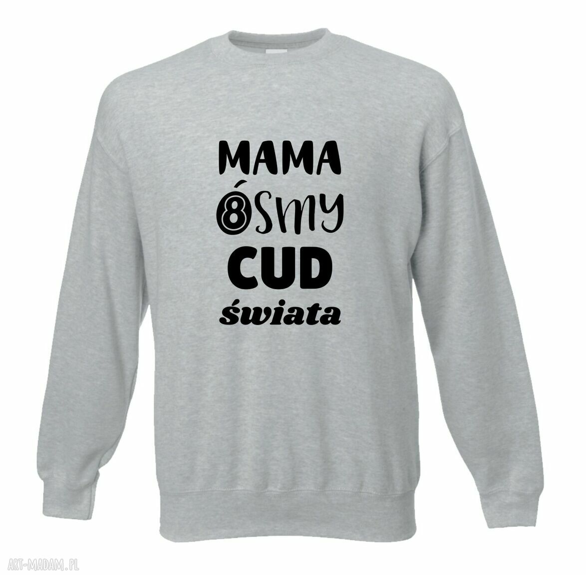 Bluza z nadrukiem dla mamy - najlepsza mama, prezent na urodziny i święta