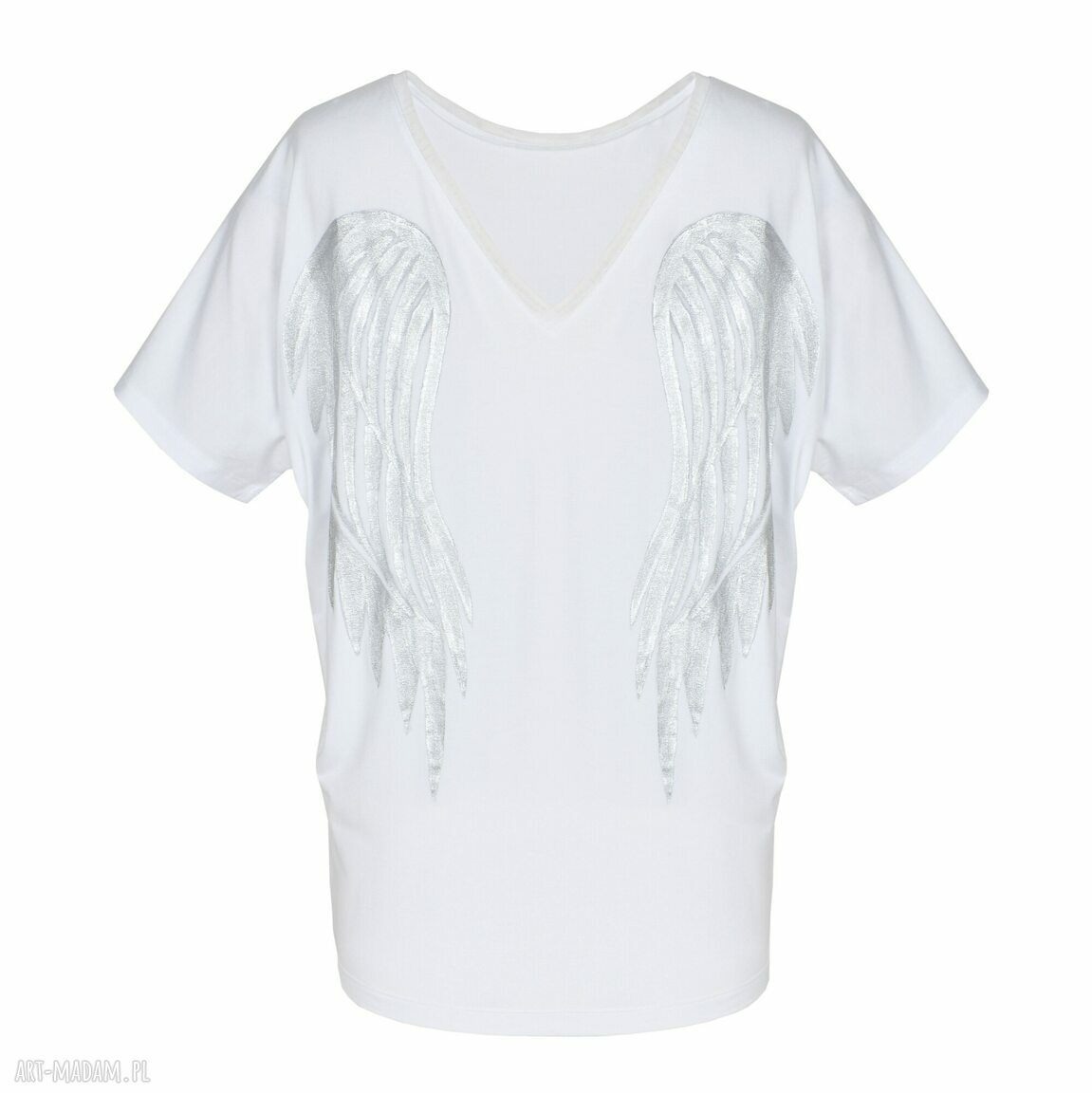 Bluzka Biała | Skrzydła Angel Wings 3/4