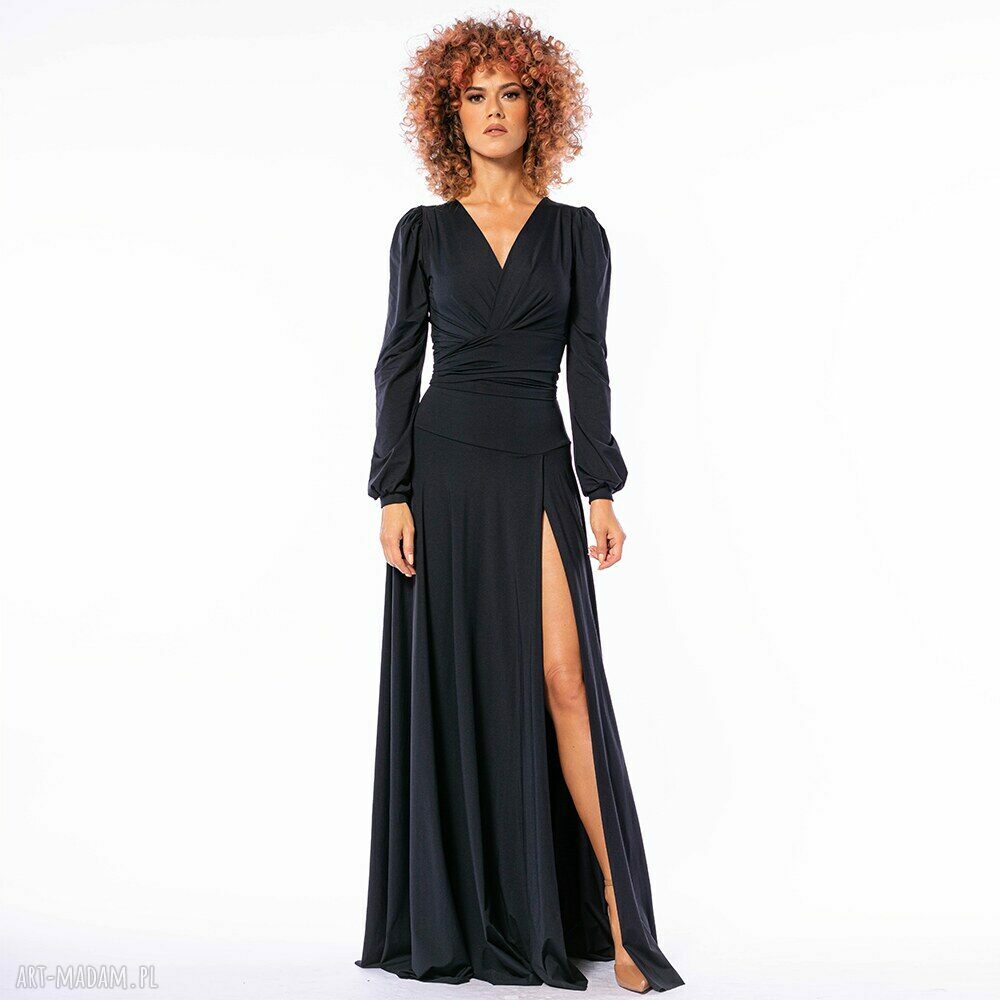 Elegancka bluzka kopertowa Fiorella Black