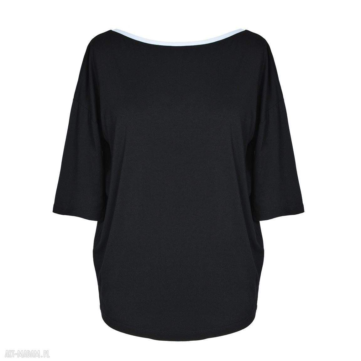 Bluzka Skrzydła - Black Angel 3/4 (wiskozowa, one size)