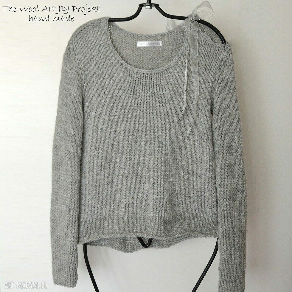 swetry: szary sweterek HandMade