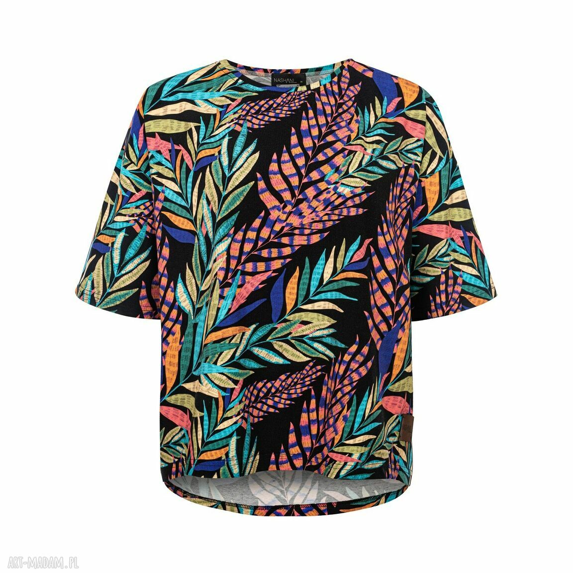 Bluzka damska T-shirt Kolorowe liście - art-Madam.pl