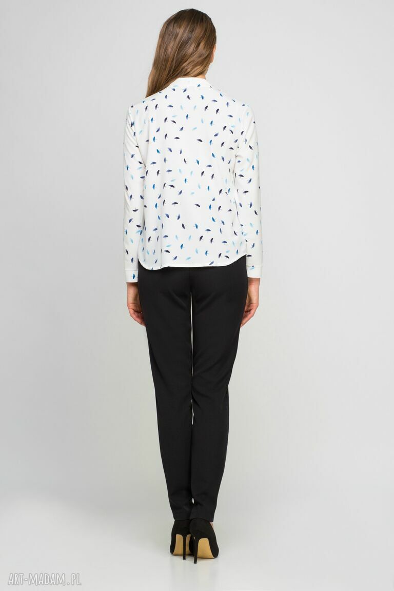 Bluzka z fontaziem, BLU131 parasolki niebieskie