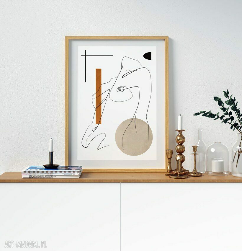Plakat Body One Line 61x91 cm - kobieca dekoracja do salonu