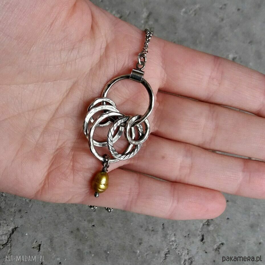 komplety: SREBRO I BAROKOWE PERŁY KOMPLET. autorskie