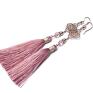 hand made kolczyki boho antique pink /22 11 2018/