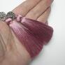 kolczyki oksydowane boho antique pink vol. 3 -