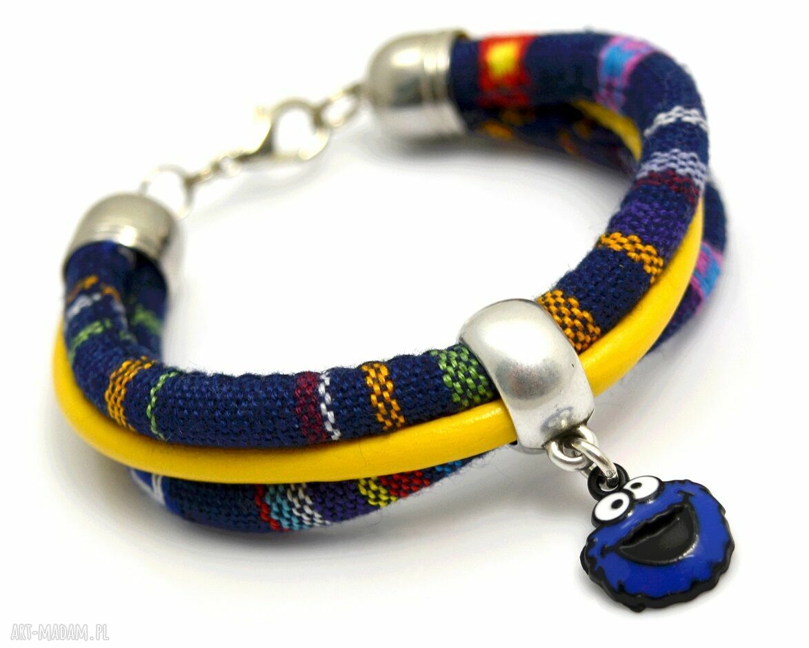 Bransoletka boho COOKIE MONSTER yellow