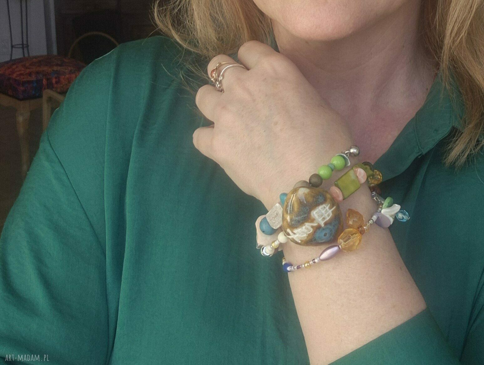 Boho bransoletka uniwersalna box x1 - ręcznie robiona