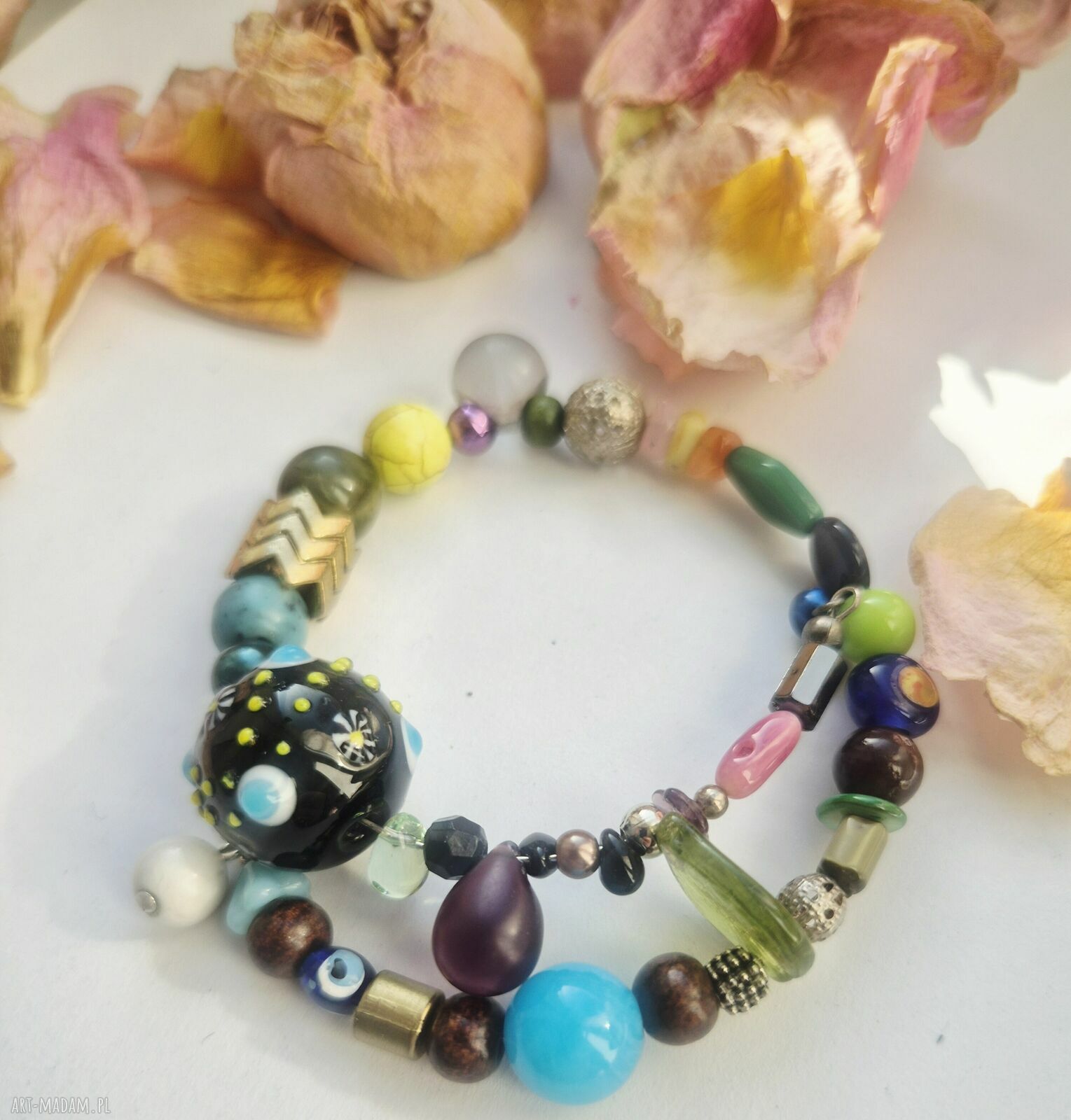 Boho bransoletka uniwersalna box x1 - ręcznie robiona