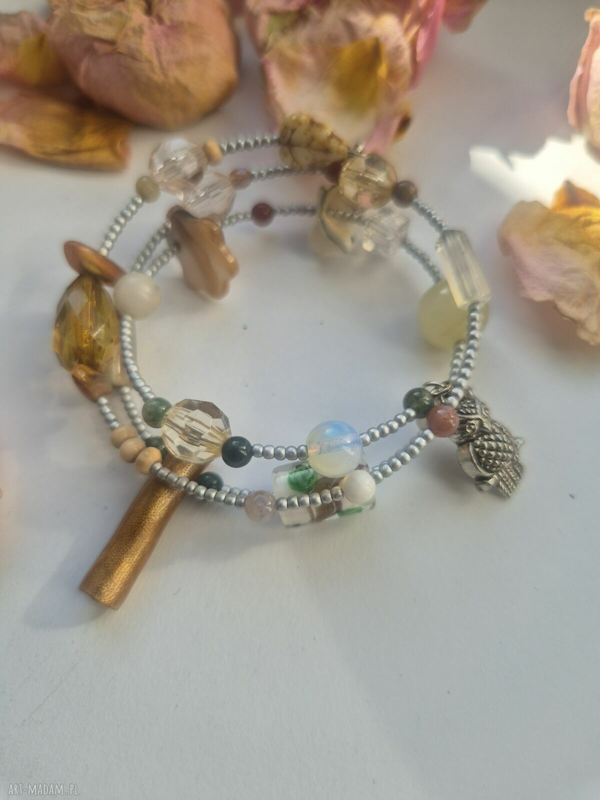 Boho bransoletka uniwersalna Box X1 - ręcznie robiona