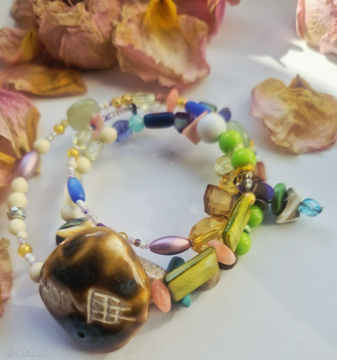Boho bransoletka uniwersalna box x1 - ręcznie robiona