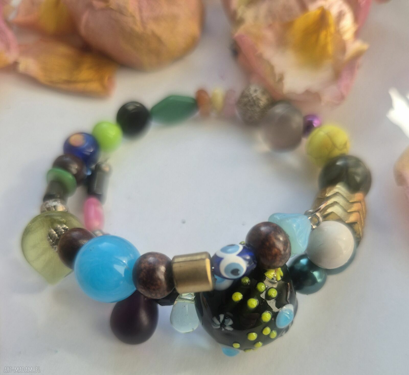 Boho bransoletka uniwersalna box x1 - ręcznie robiona