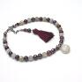 hand made bransoletki boho / garnet moonstone/ bransoletka