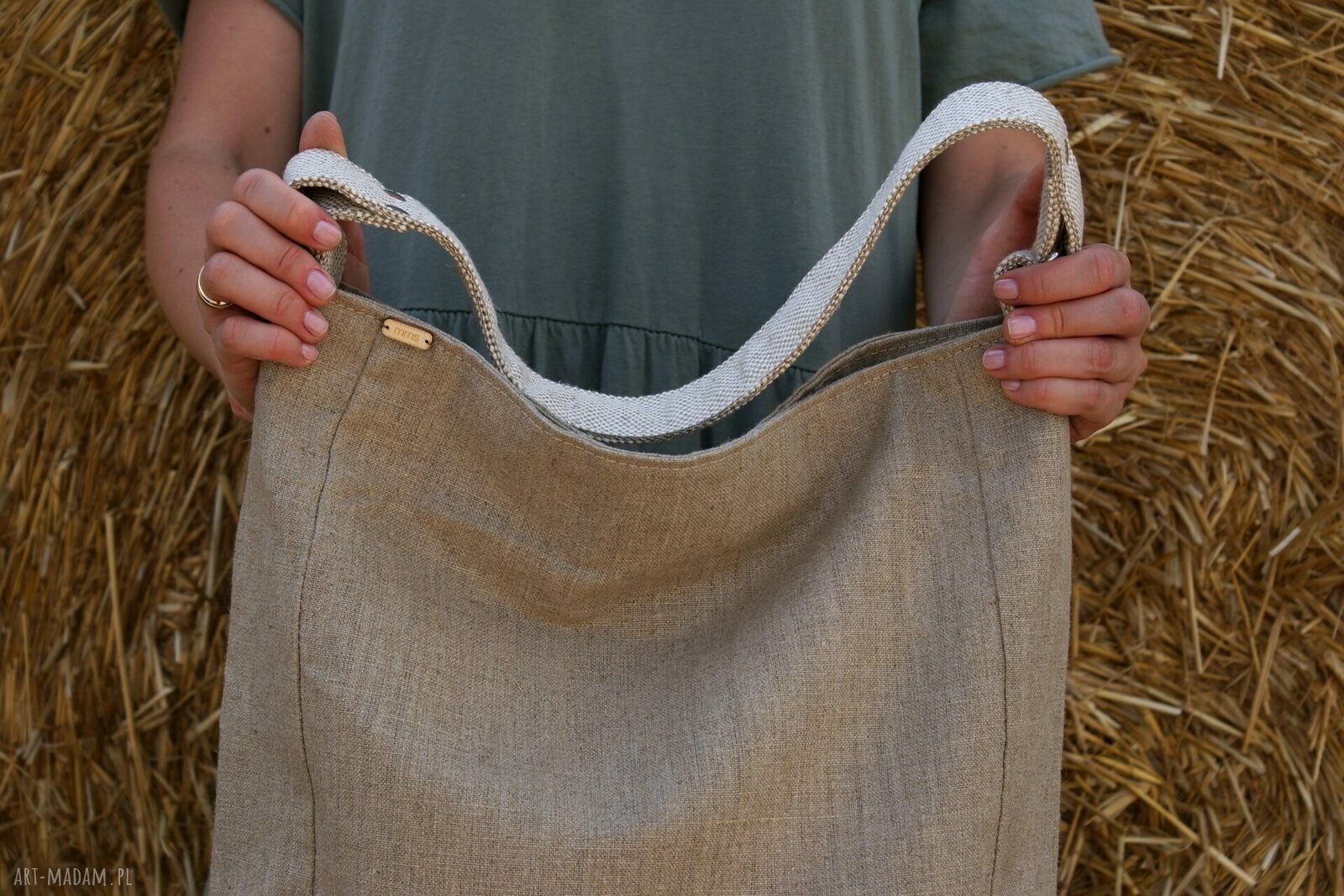 IKS len plecionka ręcznie wykonane