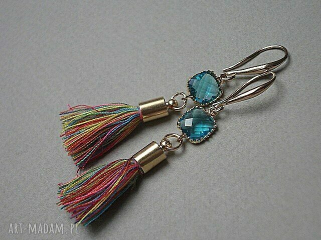 BOHO multi color /14 03 2016 7/kolczyki autorskie