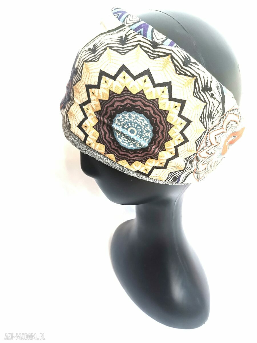 Opaska boho handmade Ruda Klara Frida - miękka i uniwersalna