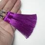 gustowne kolczyki chwosty boho /purple/vol. 2 -