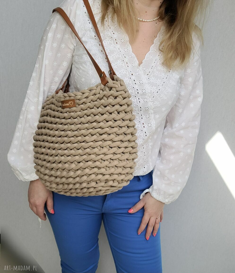 Torba Boho Weave Bag z podszewką - na laptopa