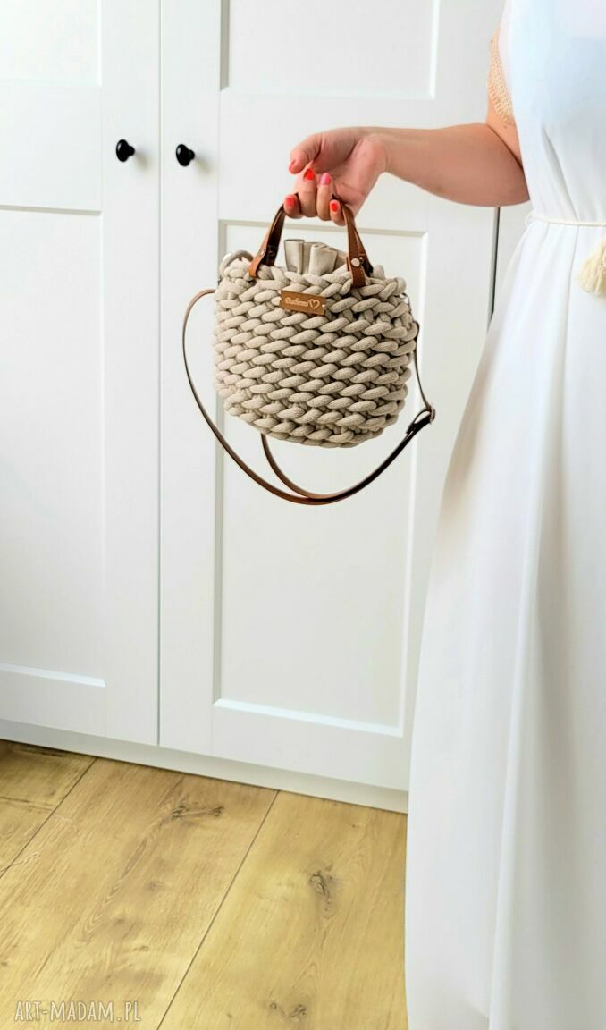 Boho Wabe Bag mini - ręcznie tkana torebka damska