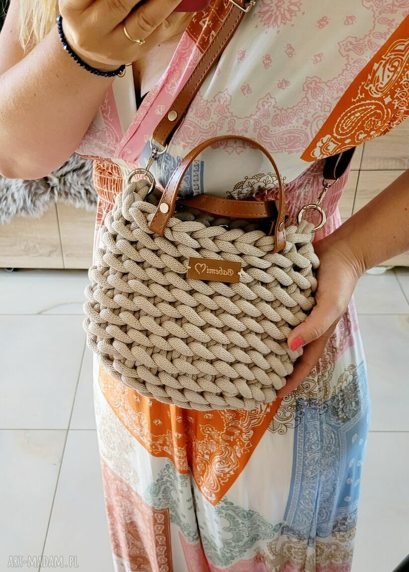 Boho Wabe Bag mini - ręcznie tkana torebka damska