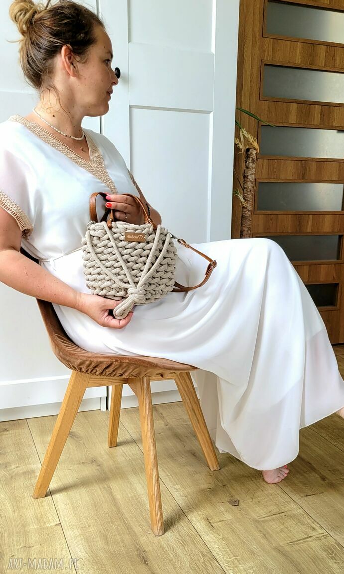 Boho Wabe Bag mini - ręcznie tkana torebka damska