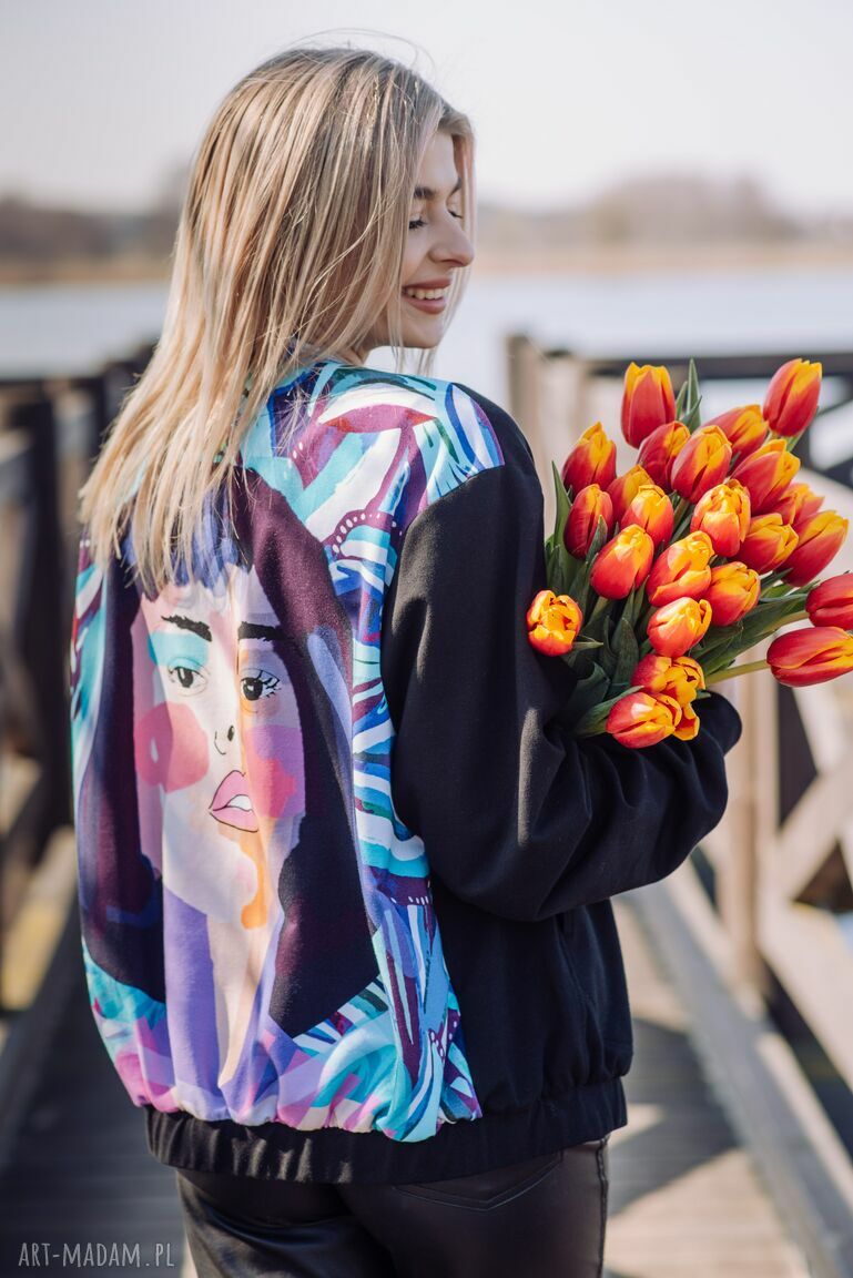 Bomberka damska Women Logica - bawełniana bluza na wiosnę Nashani