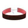 ręcznie robione naszyjniki choker wide burgundy velvet