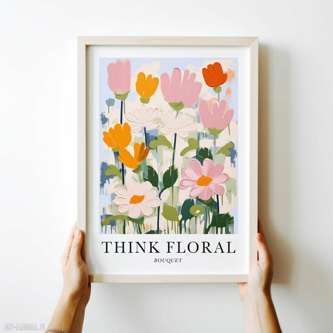 Plakat botaniczny Kwiaty - format A4 do salonu i sypialni