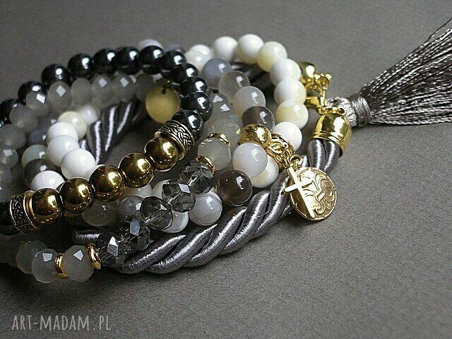 GREY AND ECRU 3 HandMade
