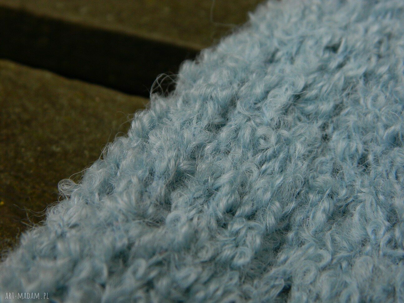 Alpaca boucle * efektowna zimowa czapka