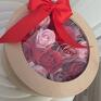 hand made kosmetyczki box flowers with soap 13 roses