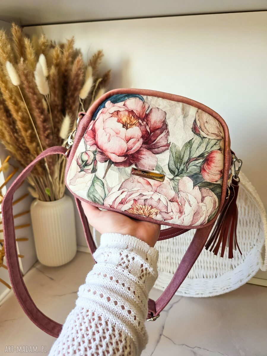 Torebka Box Ada w kwiaty - mała torebka damska handmade